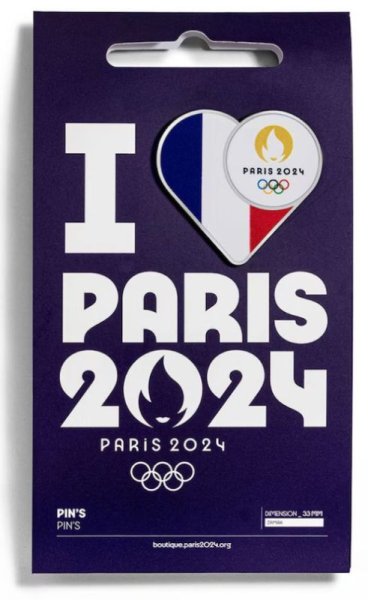 画像1: Paris 2024 Olympics France Pin Badge (1)